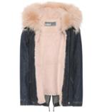 Vetements Fur-trimmed Denim Parka