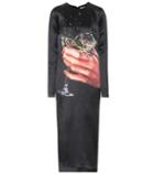 Isa Arfen Champagne Duchess Satin Dress