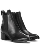 Saint Laurent Walker Leather Ankle Boots
