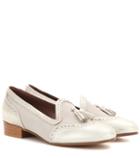 Tabitha Simmons Billie Leather-trimmed Fabric Loafers