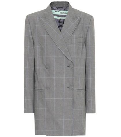 Off-white Double-breasted Cotton Blazer