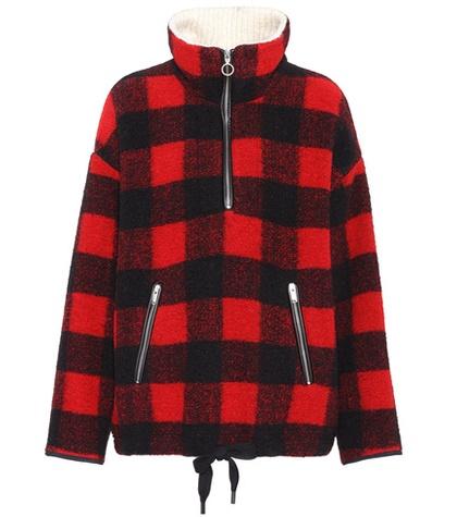 Isabel Marant, Toile Gilas Checked Wool-blend Sweater