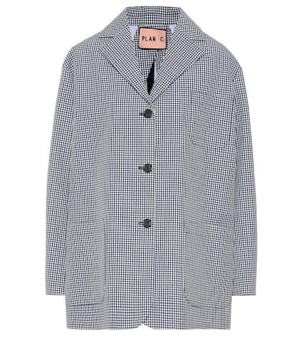 Plan C Oversized Houdstooth Blazer