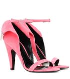 Calvin Klein 205w39nyc Fold-over Suede Open-toe Pumps