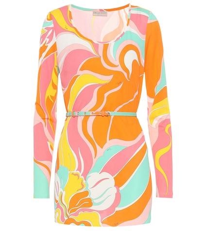 Emilio Pucci Printed Silk-blend Jersey Top