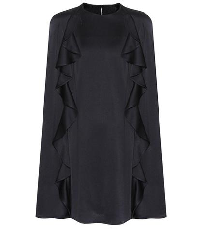 Valentino Satin Cape Dress