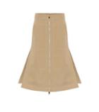 Msgm Cotton And Silk Twill Skirt