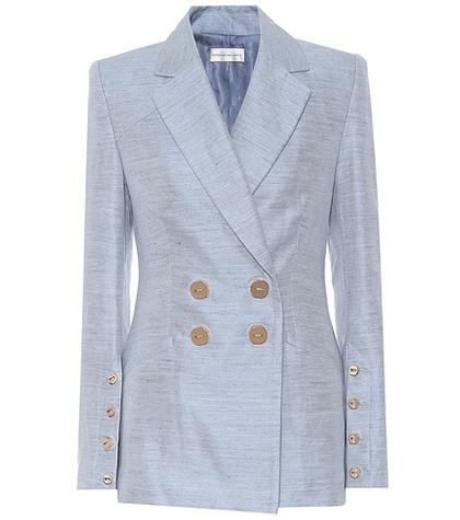 Rebecca Vallance Maya Cotton And Linen Blazer