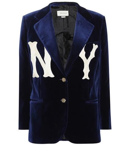 Gucci Ny Yankees Velvet Blazer