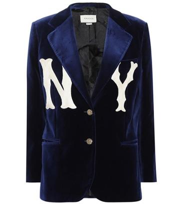 Gucci Ny Yankees Velvet Blazer