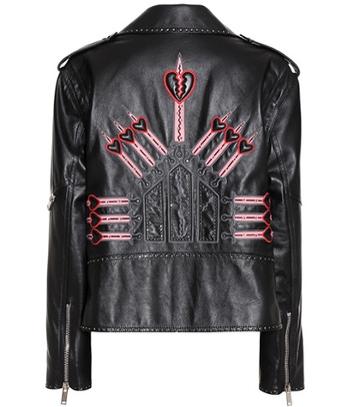 Gianvito Rossi Embellished Leather Jacket