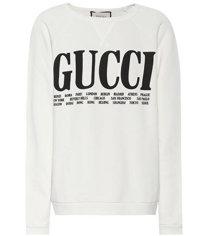 Gucci Gucci Cities Cotton Sweatshirt