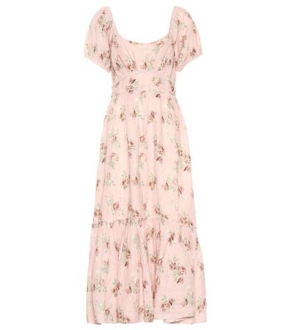 Loveshackfancy Angie Floral Linen Dress
