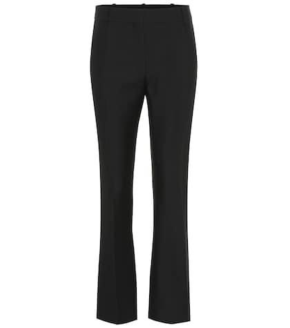 Valentino Mid-rise Wool And Silk Pants