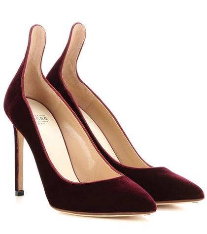 Francesco Russo Velvet Pumps