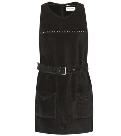 Saint Laurent Studded Suede Dress