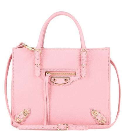 Balenciaga Mini Papier A4 Metallic Edge Leather Shoulder Bag