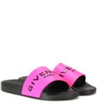 Givenchy Slide Leather And Rubber Sandals