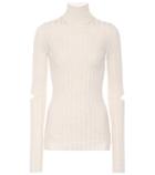 Helmut Lang Ribbed Turtleneck Wool Sweater