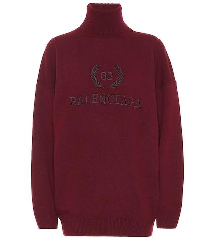 Balenciaga Bb Wool And Cashmere Sweater