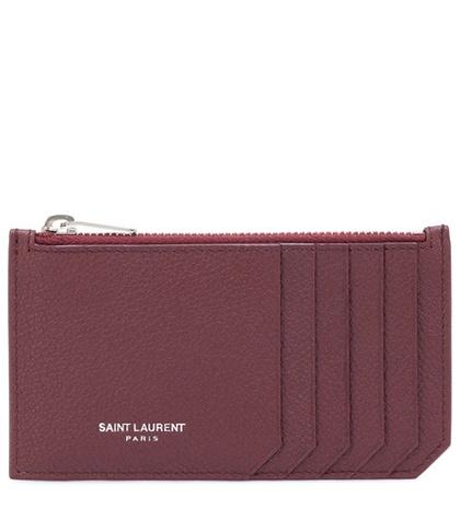 Saint Laurent Paris Leather Zip-top Wallet