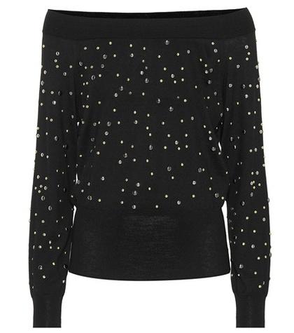 Elie Saab Embellished Wool Sweater