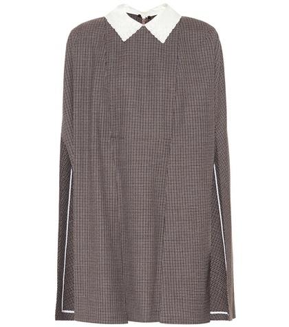 Valentino Checked Wool Minidress