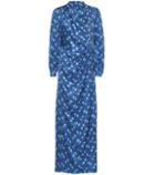 Miu Miu Crystal-embellished Silk Dress