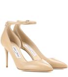 Jimmy Choo Lucy 100 Leather Pumps
