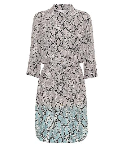Heidi Klein Mombasa Snake-effect Shirt Dress