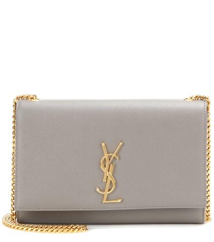 Gianvito Rossi Classic Medium Kate Monogram Leather Shoulder Bag