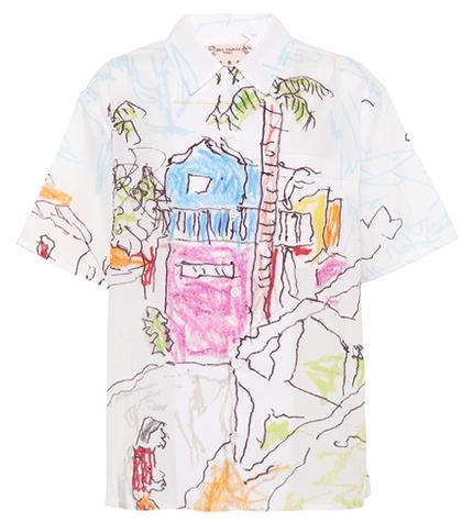 Marni Printed Cotton-blend Shirt