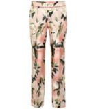 Chlo Ceo Floral Silk Pajama Pants