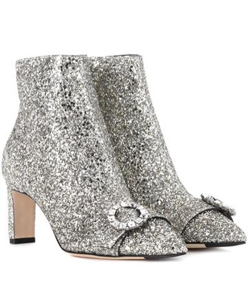 Jimmy Choo Hanover 65 Glitter Ankle Boots