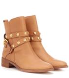 Rochas Salvador Leather Ankle Boots