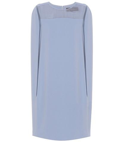 Max Mara Sospiro Crêpe Cape Dress