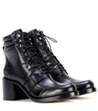 Dolce & Gabbana Leo Leather Ankle Boots