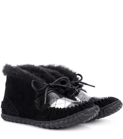 Balmain Out N About Suede Moccasins