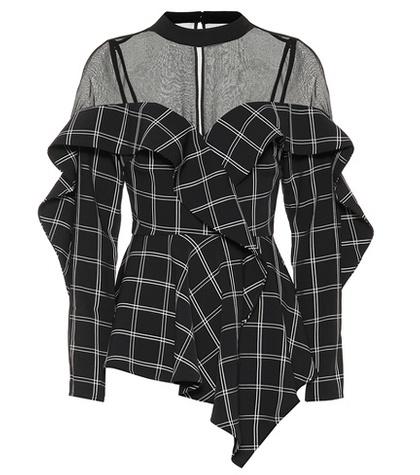 Self-portrait Checked Handkerchief Top