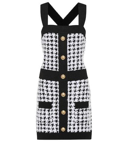 Balmain Houndstooth Knit Minidress