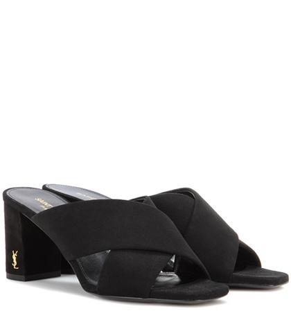 Roger Vivier Loulou 70 Suede Sandals