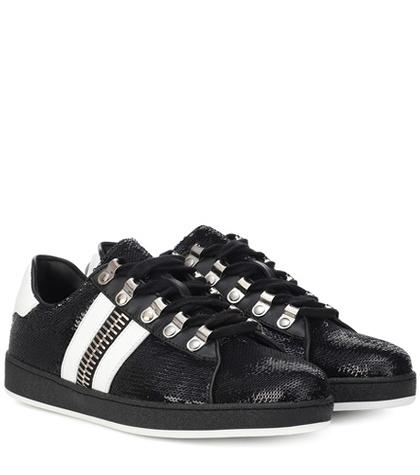 Balmain Esther Sequinned Sneakers