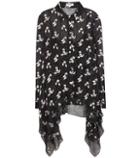 Balmain Gestures Burnout Fil Coupé Silk-blend Shirt