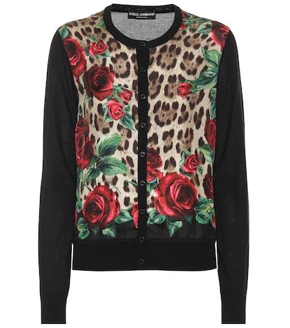 Dolce & Gabbana Floral Silk And Cashmere Cardigan
