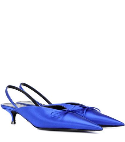Balenciaga Knife Satin Mules