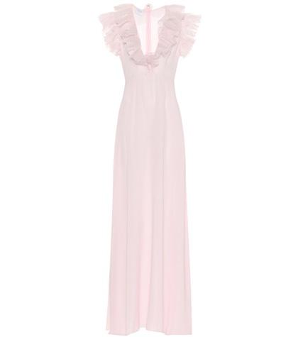 Roger Vivier Silk Chiffon Gown