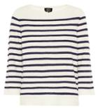 A.p.c. Claudine Striped Merino Wool Sweater