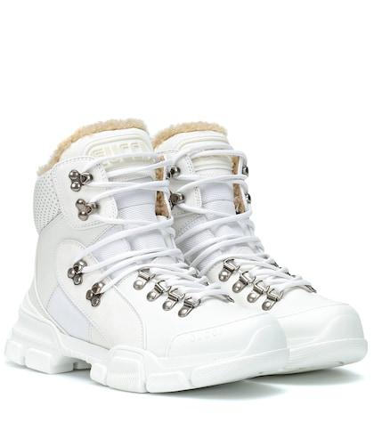 Gucci Flashtrek High-top Leather Sneakers