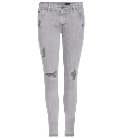 Alexander Mcqueen The Legging Ankle Distressed Jeans