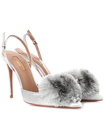 Aquazzura Powder Puff 105 Velvet Pumps